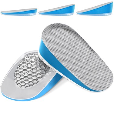 Ailaka Gel Height Increase Insoles, Shock Absorption Heel Cushion Pads, Height Lift Shoes Inserts for Men &amp; Women