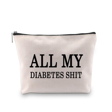 MBMSO All My Diabetes Shit Bag Funny Diabetic Gifts Diabetes Carrying Bag Diabetic Travel Bag Gift for Diabetic Emergency Patient Diabetic Travel Bag Pouch (All My Diabetes Shit Bag)
