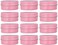 12 Pack 2 Oz Pink Round Aluminum Tin Cans Metal Steel Tins with Screw Top Lids Travel Storage Tins Cosmetic Sample Containers Jars for Lip Balm Salve Spice Candies Crafts Tea(60ml)