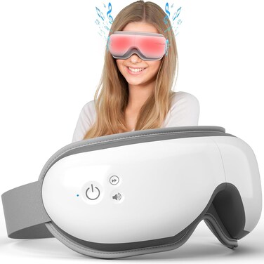 Eye Massager with Heat &amp; Bluetooth Music, Birthday Gifts for Women, Smart Eye Mask for Relax Eye, Reduce Eye Strain, Headache Relief and Improve Sleep, Eye Care Gift