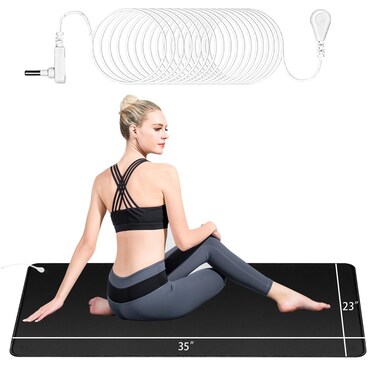 Grounding Mat,Universal Grounding Pad with 15ft Straight Cord for Grounded Foot Pad,Computer Keyboard Mat,Fits for Better Working and Sleep(23 * 35IN)