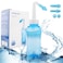 Nasal Wash Bottle Neti Pot Sinus Rinse 300ml Nose Wash Cleaner Sinus Rinse Bottle for Effective Nasal Irrigation Ideal for Adults and Kids BPA Free, Blue