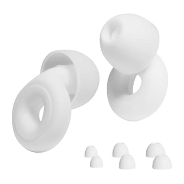 Ear Plugs for Sleeping Noise Cancelling, Ear Plugs for Sleeping, Concert Ear Plugs, Reusable Earplugs for Noise Reduction, Soft Hearing Protection Earplugs, Silicone Ear Plugs &amp; 28dB (White)