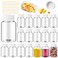 Lamoutor 30Pcs Clear Pill Bottle Plastic Medicine Bottle Empty Reagent Bottle Chemical Containers with Caps for Liquid Solid Powder Medicine 30ML