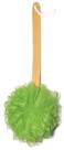 Exfoliating Loofah luffa loofa Bath Back Brush On a Stick - Long Wooden Handle with Radian is Ergonomic for Men and Women - Shower Sponge Body Back Scrubber Pack of 1