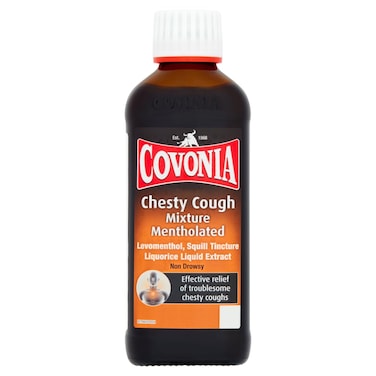 Covonia Chesty Cough Mixture Syrup - Mentholated 150ml