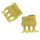 Camila Paris CP2926 French Hair Clip for Women, Small Set of 2 Green Gold Girls Hair Claw Clips Jaw. Fashion Durable Styling Hair Accessories for Women, Strong Hold No Slip Grip, Made in France