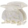 Camila Paris CP3158 French Hair Clip for Women, Handmade, White, Small Girls Hair Claw Clips Jaw, Durable Styling Hair Accessories for Women, Strong Hold No Slip Grip, Made in France