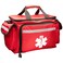NOVAMEDIC Professional Red Empty Trauma First Aid Medical Bag, 15"x10"x9", Multi Compartment First Responder Carrier for EMT, Paramedics, Emergency and Medical Supplies Kit