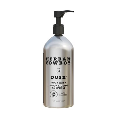 Herban Cowboy Body Wash, Rich Cologne Scent, Enhanced with Plant-Powered Ingredients, Vegan Body Wash (Dusk, 30 Ounce Aluminum Bottle)