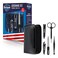 Barbasol 8 Piece Travel Manicure Set with Scissors, Nail Clippers, Nail File, Tweezers, Cuticle Pushers and Travel Case