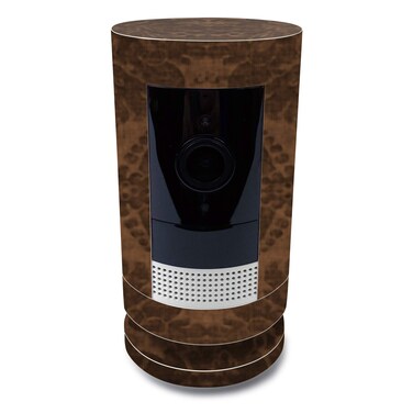 MightySkins Skin for Ring Stick Up Cam Battery - Brown Linen   Protective, Durable, and Unique Vinyl Decal wrap Cover   Easy to Apply, Remove, and Change Styles   Made in The USA