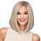 Hair u wear Current Events Long Textured Bob Wig, Average Size Cap, RL19/23 Biscuit