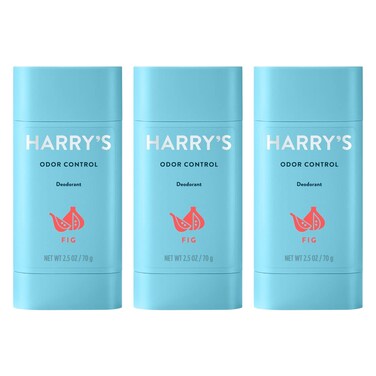 Harry's Aluminum Free Deodorant for Men - Odor Control, Fig Scent, 2.5 Oz, 3-Pack, Men Deodorant Aluminum Free