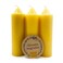 3 Pack Emergency Candles Made from Pure Beeswax. Slow Burn time for Hurricanes, Power outages, and More.