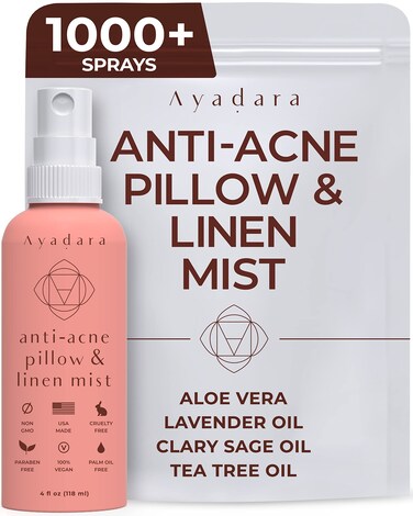 Lavender Anti-Acne Pillow Mist, 1000 Sprays, 1 Fluid Ounce