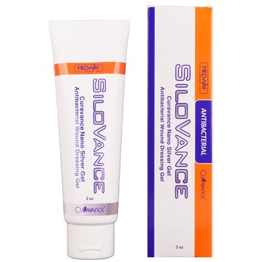 MedVance CuraVance SiloVance Nano Silver gel - White, 3 Oz