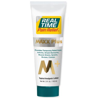 Real Time Pain Relief MAXX Plus - 5oz Tube   Intensive Formula with 19 Natural Ingredients Including Hemp Oil   Fast-Acting Relief for Muscle Pain, Arthritis, Backaches, and More