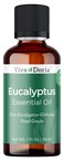 Viva Doria Eucalyptus Essential Oil, 100% Pure, Natural, Essential Globulus Oil, Undiluted, for Aromatherapy   Food Grade, 30 mL (1 Fluid Ounce)