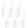 Youngever 6 Pack Plastic Pump Bottles 8 Ounce, Refillable Plastic Pump Bottles with Travel Lock (White)
