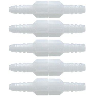 5pk Oxygen Tubing Male-Male Salter Style Swivel Connector