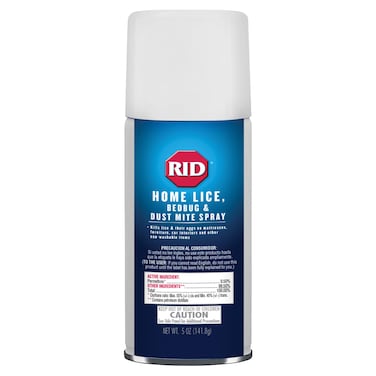 Rid Home Lice Bed Bug Dust Mite Spray Home Treatment Spray With Permethrin Kills Lice and Lice Eggs on Mattresses Furniture Car Interiors and Other Nonwashable Items Spray Can , 5 Ounce