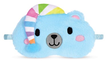 iscream Holiday Pals Satin-Lined Embroidered Fleece Sleep Mask - Polar Bear