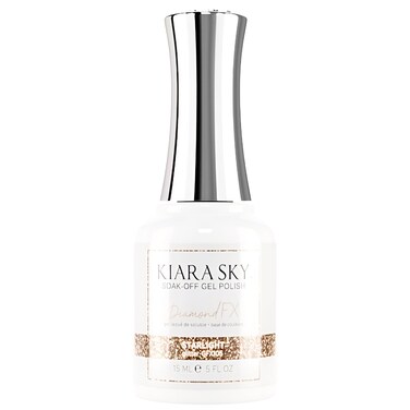 KIARA SKY DiamondFX Flash Reflective Polish   Shimmery Glitter Shiny Sparkly Gel Polish   Reflective Glitter Gel Nail Polish   Soak Off Manicure Gel Nails Disco Holographic 0.5 fl oz, Starlight