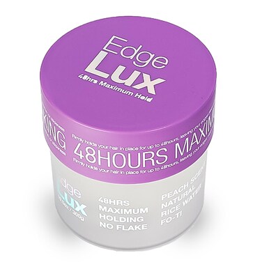 Edge Lux Edge Control Wax 48 Hour Maximum Hold No Flaking Natural Ingredients Scented Conditioning Styling Hair Gel Tamer (10.58 Ounce (Pack of 1), Peach)