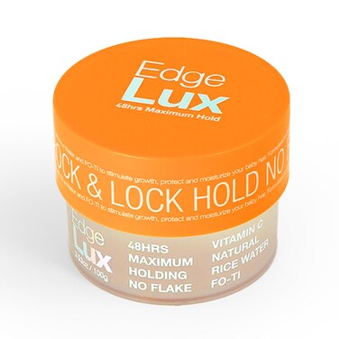 Edge Lux Edge Control Wax 48 Hour Maximum Hold No Flaking Natural Ingredients Scented Conditioning Styling Hair Gel Tamer (3.53 Ounce (Pack of 1), Vitamin-C)