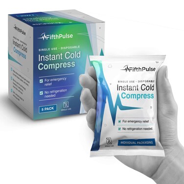 Disposable Instant Ice Packs 20 Pack - 5 x 6 Cold Compress for Injuries, Swelling, Pain Relief, Soreness - No Refrigeration or Freezing Needed - First Aid Kit Emergency Cold Packs