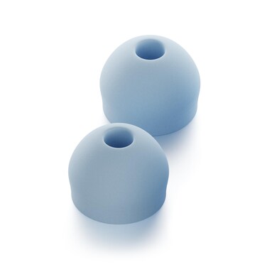 CURVD Earplug XXS Tips Replacement Set, Noise Reduction Replacements Soft Flexible Silicone Eartips for Earplugs, Earphones &amp; Earbuds (Blue)