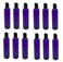 Natural Farms 8 oz Purple Cosmo Plastic Bottles -12 Pack Empty Bottle Refillable - BPA Free - Essential Oils - Aromatherapy   Black Press Down Disc Cap - Made in the USA