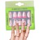PaintLab Press-On Nails Manicure Kit, Pink Coquette, 24-Piece Set, Long-Lasting Fake Nails with Glue, File, Prep Pad &amp; Cuticle Stick