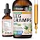 BIO KRAUTER Leg Cramps Tincture with Quinine - Ginger &amp; Chamomile Liquid Extracts for Leg Cramps - Natural Alcohol &amp; Sugar Free Formula - Vegan Drops 2 Fl.Oz.