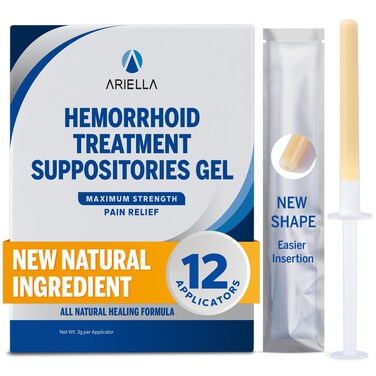 Hemorrhoid Treatment Suppository for Itch Discomfort: Hemorrhoid Shrinking Suppository Herbal Nature Gel- Best Fast Cure Burning Relief (Aloe)