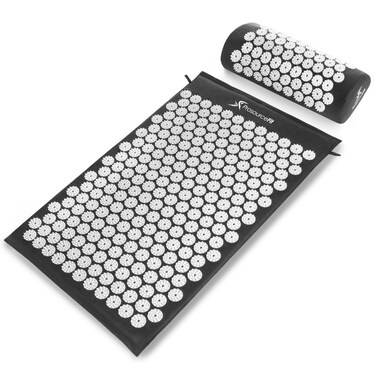 ProsourceFit Acupressure Mat and Pillow Set for Back/Neck Pain Relief and Muscle Relaxation, Blue