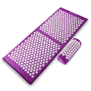 ProsourceFit Acupressure Mat and Pillow Set for Back/Neck Pain Relief and Muscle Relaxation, Blue