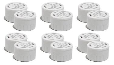 Nispira Replacement Air Filter Cartridge Compatible with TurbClean CPAP Mask Cleaner Sanitizing Machine. Fits WQ30 / WQ60 / GSTxpro, 12 Packs