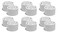 Nispira Replacement Air Filter Cartridge Compatible with TurbClean CPAP Mask Cleaner Sanitizing Machine. Fits WQ30 / WQ60 / GSTxpro, 12 Packs