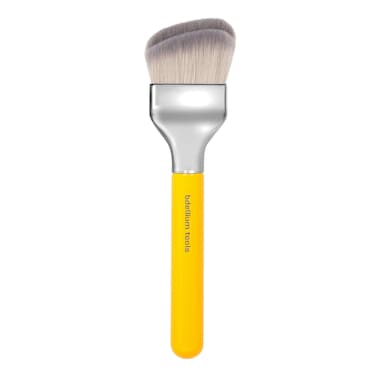 Bdellium Tools Professional Makeup Brush - Studio Series 971 Large Slanted Double Dome Blender - With Soft Synthetic Fibers, For Quick &amp; Easy Application and Blending (Yellow, 1pc)