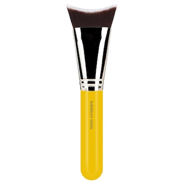 Bdellium Tools Professional Makeup Brush - Studio Series 989 Inverted Face Blending - With Soft Synthetic Fibers, For Blending (Yellow, 1pc)