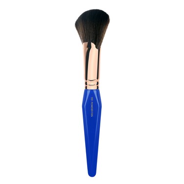 Bdellium Tools Professional Makeup Brush - Golden Triangle 991 Powder Fan - With All Vegan and Soft Synthetic Fibers, For Defining the Cheekbones (Blue, 1pc)