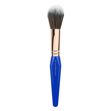 Bdellium Tools Professional Makeup Brush - Golden Triangle 985 Duo Fibre Powder - With All Vegan and Soft Synthetic Fibers, For Lightweight Powder Application (Blue, 1pc)