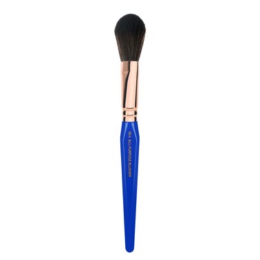 Bdellium Tools Professional Makeup Brush - Golden Triangle 964 All-Purpose Blusher - With All Vegan and Soft Synthetic Fibers, For Precise Blush Application (Blue, 1pc)