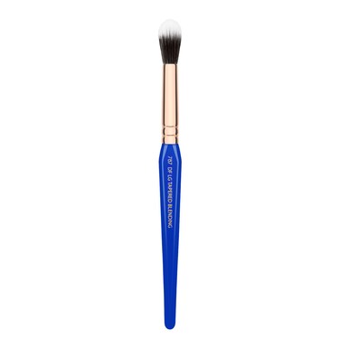 Bdellium Tools Professional Makeup Brush - Golden Triangle Series 787 Duet Fibre Large Tapered Blending - With All Vegan and Soft Synthetic Fibers, For Controlled Lightweight Application (Blue, 1pc)