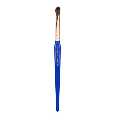 Bdellium Tools Professional Makeup Brush - Golden Triangle 766 Angled Shadow - With All Vegan and Soft Synthetic Fibers, For Applying Eyeshadow (Blue, 1pc)