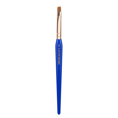 Bdellium Tools Professional Makeup Brush - Golden Triangle 714 Flat Eye Definer - With All Vegan and Soft Synthetic Fibers, For Smooth Application and Even Consistency (Blue, 1pc)