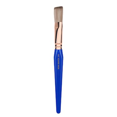 Bdellium Tools Professional Makeup Brush - Golden Triangle 365 Square Mask - With All Vegan and Soft Synthetic Fibers, For Applying Face Masks (Blue, 1pc)
