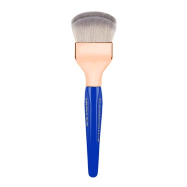 Bdellium Tools Professional Makeup Brush - Golden Triangle 972 Large Rounded Double Dome Blender - With All Vegan and Soft Synthetic Fibers, For Foundation Application &amp; Blending (Blue, 1pc)